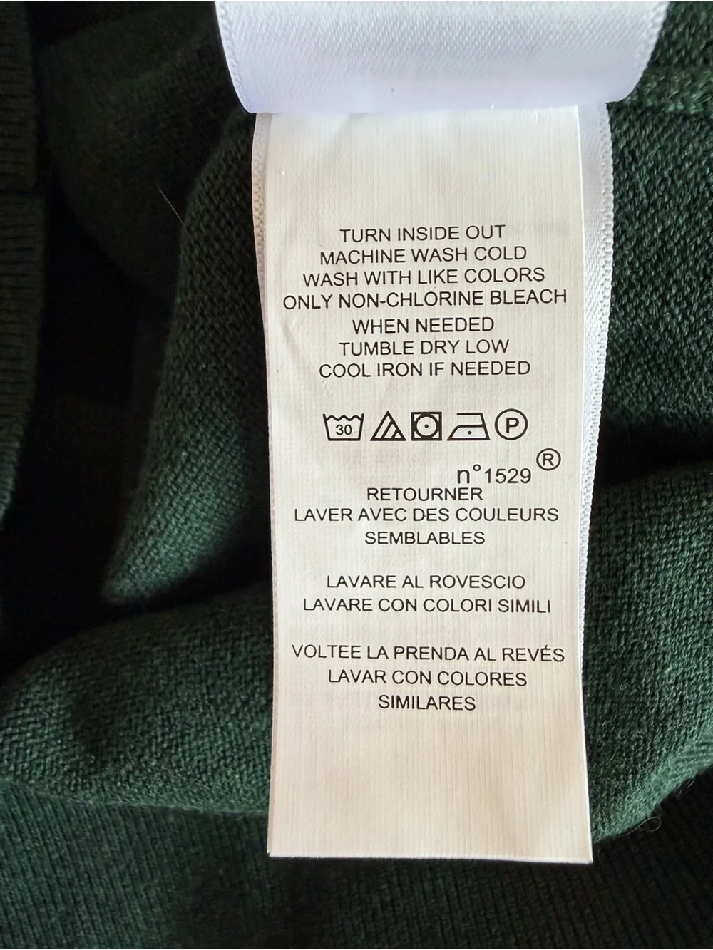 Polo by Ralph Lauren Pima Cotton V-Neck Sweater Green Medium NWOT